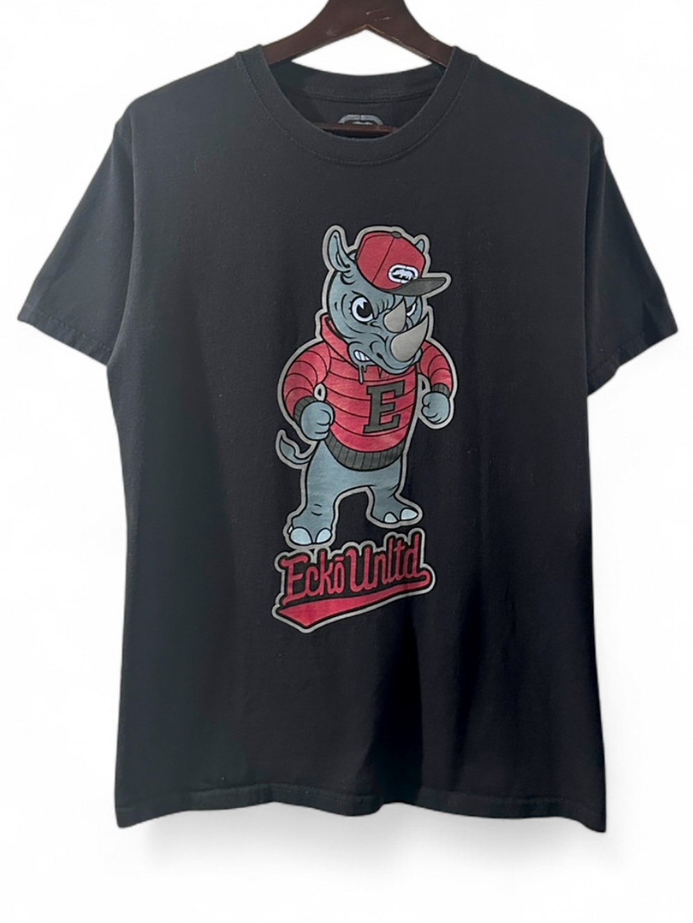Y2K Ecko Unlimited Rhino Logo Graphic T-shirt Size Medium